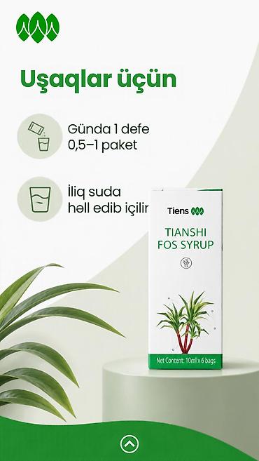 tibbi araba: 🌿 Tiens Fruktozan — fruktoza siropu və bitki mənşəli qida lifləri olan — 5