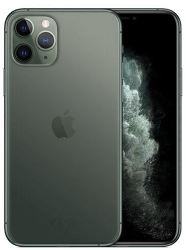 iphone 11 pro max в рассрочку: IPhone 11 Pro Max, Колдонулган, 512 ГБ, Жашыл, Заряддоочу түзүлүш, Каптама, Кабель, 85 %