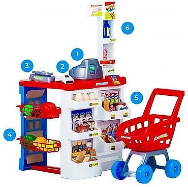 mou obuca: Supermarket štand za decu sa kasirom, vagu i skenerom – ECO TOYS Šifra — 3