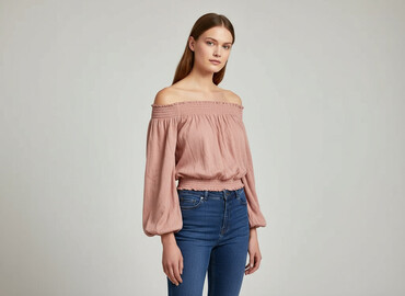 bluzki hiszpanki plus size allegro: H&M, Жіноча блуза, розмір M