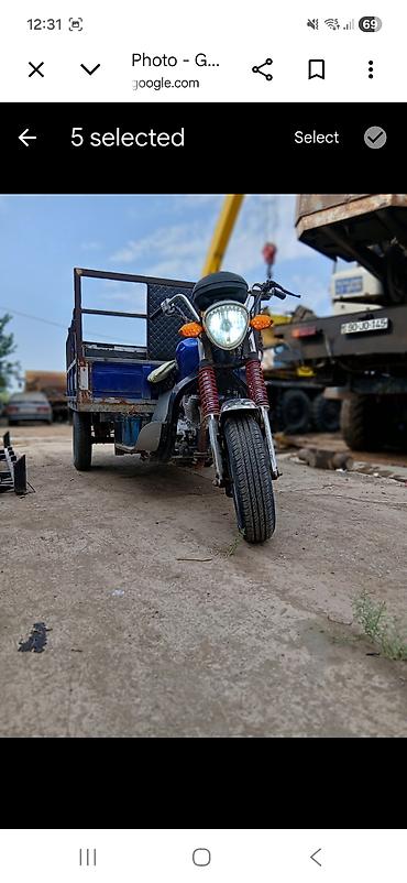 elektrikli skuterler m4 max: Yükdaşıma üçün üçtəkərli motosiklet (trisikl) - Güclü ön far və — 4