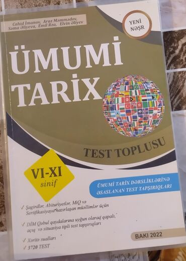 anar isayev tarix test toplusu pdf: Ümumi tarix Cahid İmanov test toplusu yeni nəşr(2022). İçi təptəzədir