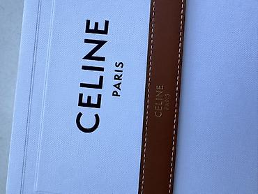 Kəmərlər: CELINE Paris dəri kəmər,новый,100 см,оригинал,коробка и чехол,цена — 4