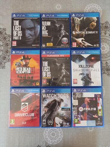 Qaşıqlar: Playstation 4 oyun diskləri yeni kimi ideal oyun diskləri Hər oyun