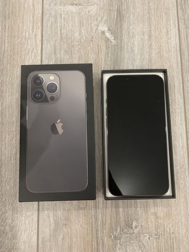 чехол для поко: IPhone 13 Pro, Б/у, 128 ГБ, Space Gray, Чехол, Коробка, 85 %