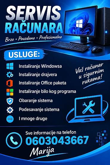 Household services: Servis računara – brzo, pouzdano, profesionalno Usluge: - — 1
