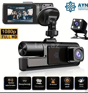 Avtoelektronika: Üç kanallı avtomobil videoqeydiyyatçısı (ön + salon + arxa kamera) — 2