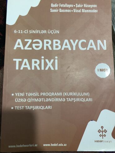 Kitablar, jurnallar, CD, DVD: Təptəzə tarix toplusu hədəf nəşri,yepyenidir oz qiymeti 8.50 dir