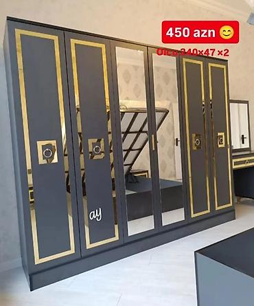 Dolablar: Yeni, 4 qapılı, Güzgülü, Açılan, Düz dolab — 2
