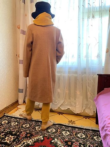зимнее платье: Пальто, Классика, Осень-весна, Длинная модель, Однобортная модель, XL, L, Стандарт — 4