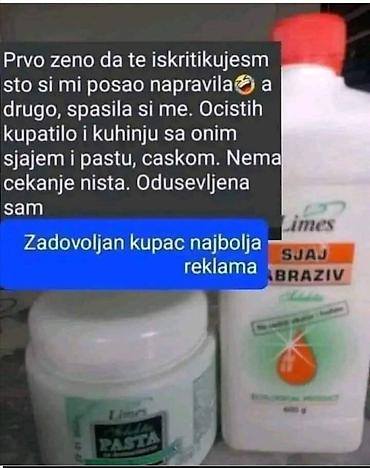 Kućna hemija i proizvodi za kuću: Limes – domaća sredstva za čišćenje i negu - Limes Sjaj Abraziv (600 — 2