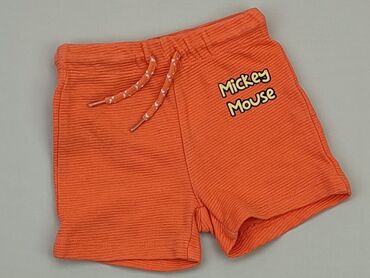 pomarańczowe legginsy: Szorty, Disney, 6-9 m, stan - Dobry