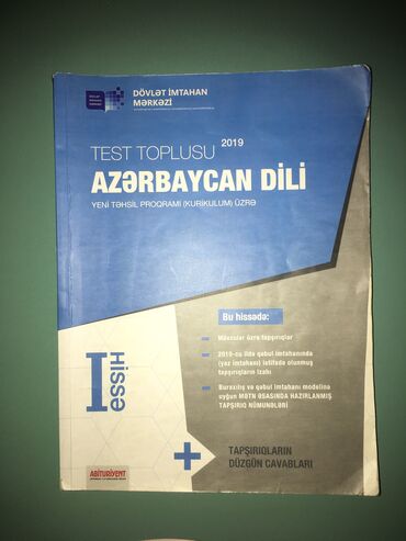 1 ci sinif testleri azerbaycan dili: Azərbaycan dili 1 ci hissə test toplusu 2019
İçində işlənməyib təzədir