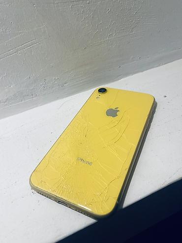 айфон 10 хр: IPhone Xr, Б/у, 256 ГБ, Желтый, Защитное стекло, 82 % — 2