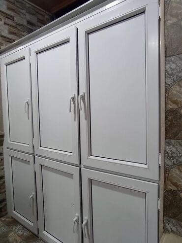 шкаф балкон: Açılan, 6 qapı Düz dolab