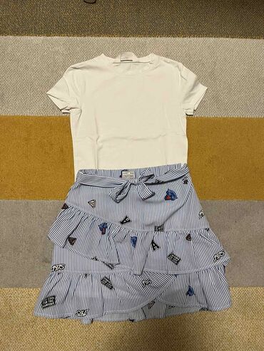 kompleti za devojcice: Beba Kids, Set: T-shirt, Skirt, 134-140