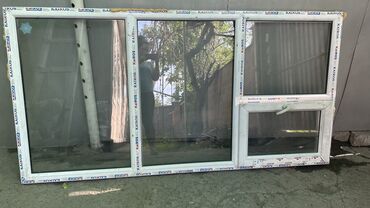 окно бу пластик: Пластиковое окно, Комбинированное, цвет - Белый, Б/у, 113 *217, Самовывоз