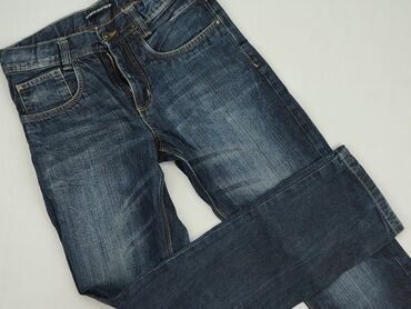 czarne jeansowe spodenki z wysokim stanem: Jeans, C&A, 14 years, 164, condition - Very good