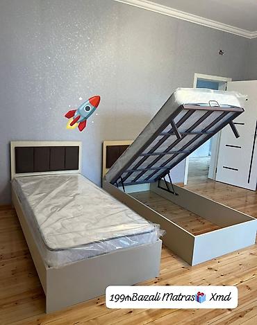 taxt kravati: Yeni, Təknəfərlik çarpayı, Bazalı, Matras ilə, Siyirməsiz — 1