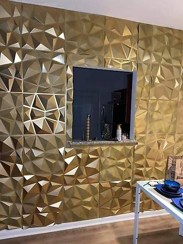 3d şəkillər: 3D dekorativ divar panelləri - Material: yüngül və davamlı 3D — 7