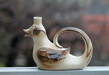 Figure: Vintage Gerzit decanter, bokal vrč za piće Nemačka 1960 24cm. Predivan — 6