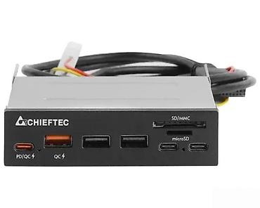 Ostali kompjuterski delovi: Chieftec interní front panel/card reader 3.5" – model s USB i čitačem — 2