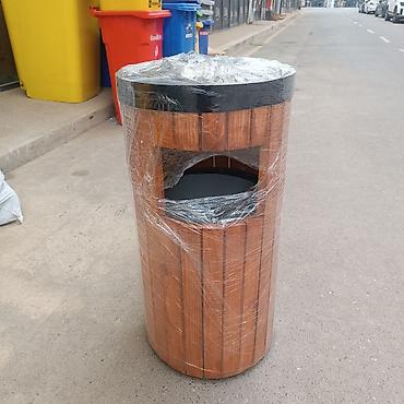 Tullantı qabları: Açıq məkanlar üçün dekorativ tullantı qutuları - Material: metal — 2