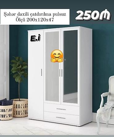 2ci el skaf: Dolab yeni qarderob paltar dolabı güzgülü — 1