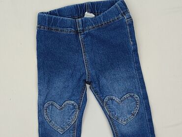 sukienka 104 h m: Spodnie jeansowe, H&M, 3-6 miesięcy, stan - Bardzo dobry