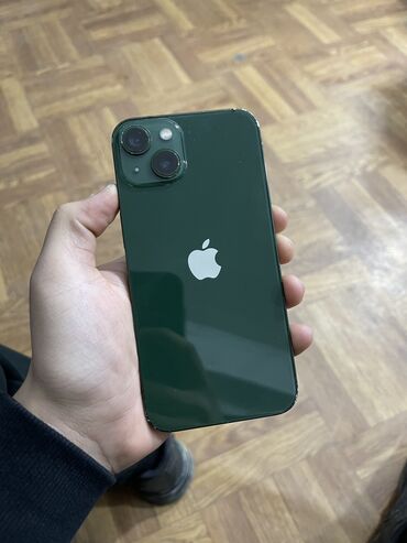 Apple iPhone: IPhone 13, Б/у, 128 ГБ, Зеленый, Чехол, 90 %