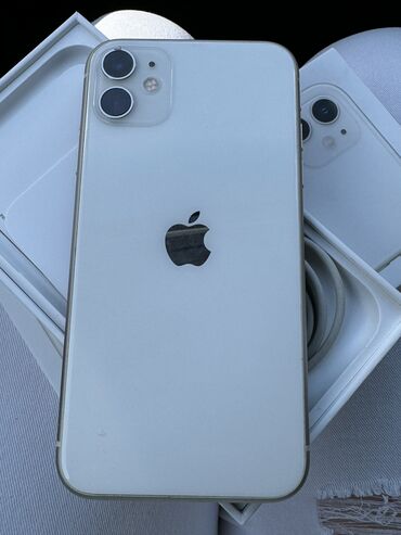 айфон 8 белый: IPhone 11, Колдонулган, 128 ГБ, Ак, Кабель, Куту, 87 %