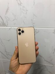 саат айфон: IPhone 11 Pro Max, 256 ГБ, Алтын, Каптама, 74 %