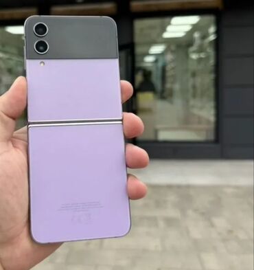 режим нот 4: Samsung Galaxy Z Flip 4, Колдонулган, 256 ГБ, түсү - Кызгылт көк, 1 SIM, eSIM