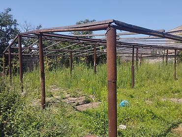 ev tipi çadır: Metal konstruksiya – istixana/üzüm çardağı karkası Hündürlüyü 4 metr — 2