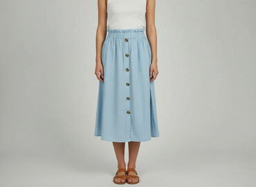 spódniczka rozkloszowane falbaną: Women`s skirt, size S