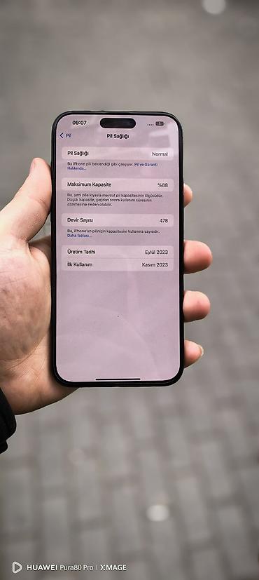 macbook pro 14: IPhone 15 Pro Max, 256 GB, Black Titanium, Face ID, Zəmanət, Sənədlərlə — 6