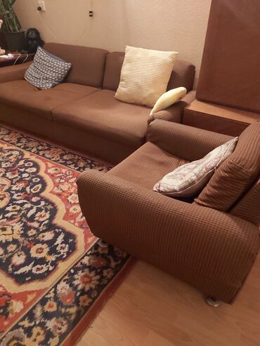 bizim ev mebel divanlar: İşlənmiş, Di̇van-kravat, 2 kreslo, Açılan