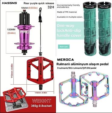 Hassns pro7 32H - 55m Meroca xamilyon pedal - 20m Buckloss qirmizi