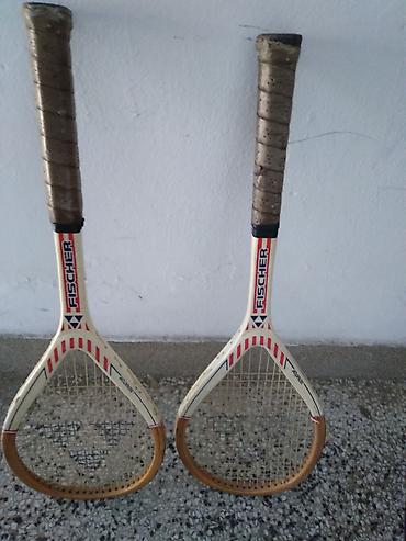 rulet tabla: Tenis reket Fischer Austria,beli drveni, iskrivljen samo za na — 1