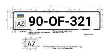 aksesuarlar masin ucun: Avtomobil nömrəsi