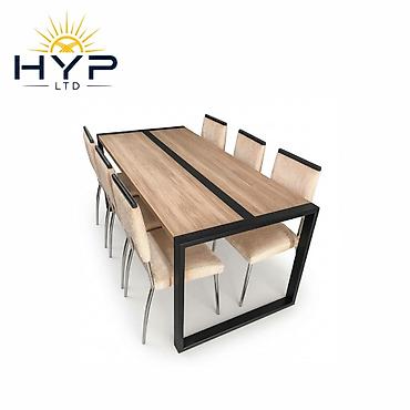 Обеденный набор HYP LTD: прямоугольный стол + 6 стульев - Стиль