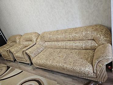 klassik divan: Klassik üslubda yumşaq mebel dəsti divan acilir kravat olur - — 4