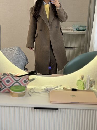 Пальто: Пальто, Халат, Зима, Длинная модель, Двубортная модель, M — 11