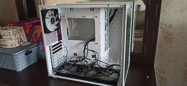 pc ana plata: GameMax ağ korpus + DeepCool ventilyatorlar - Yanı tam şüşə panel, ağ — 1