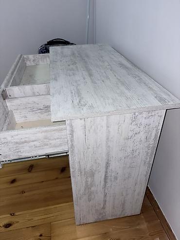komputer setup: Düz masa, Polkalı, Siyirməli, Teksturalı laminat — 7