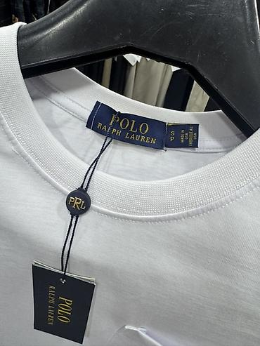 футболки polo: Мужская футболка, S, M, L, Polo Ralph Lauren, Новый, цвет - Белый, Самовывоз — 2