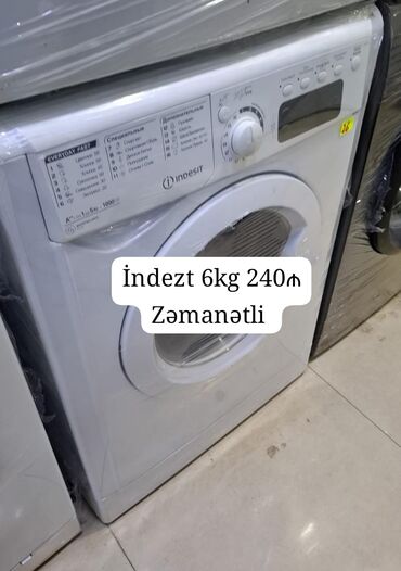 Paltaryuyan maşınlar: Paltaryuyan maşın Indesit, 6 kq, İşlənmiş, Avtomat, Qurutma var, Kredit var, Ödənişli çatdırılma, Ünvandan götürmə