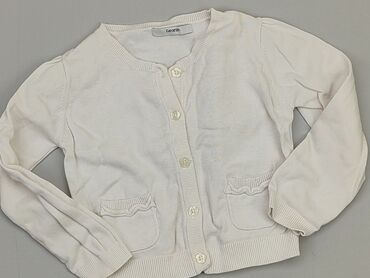 sweterek niemowlęcy biały: Kardigan, George, 0-3 m, stan - Dobry