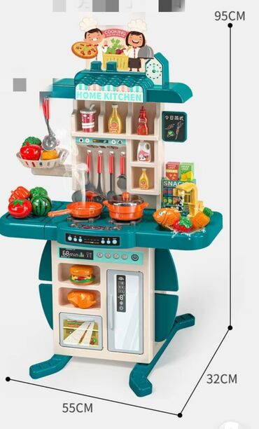 гарнитур бишкек: Детская игровая кухня Home Kitchen - Размеры: высота 95 см, ширина 55