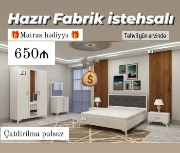 Masa və oturacaq dəstləri: Yataq desti rəng seçimi var